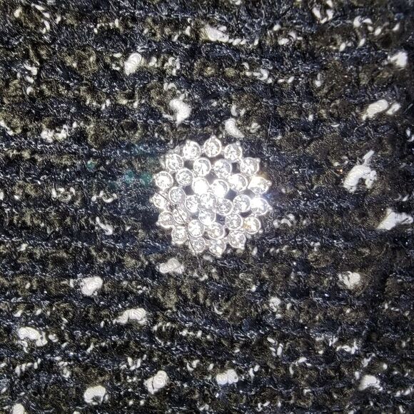 Express Nwt Tweed High Waist Embellished Mini Skirt Size 0 - Picture 9 of 9